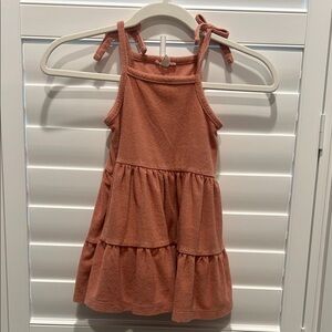 Crewcuts Orange and Red Tiered Ruffled Sundress